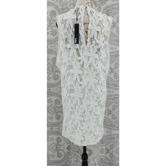 Krisa women's dress white Size Large, NWT - Picture 2 of 11
